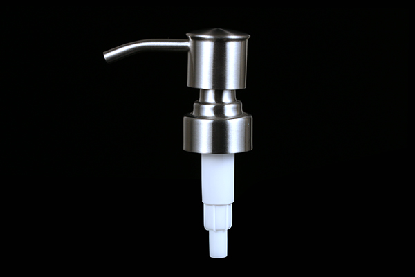 silver stainless steel dishwasher soap dispenser